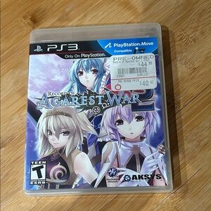 Sony PS3 Game - Record of Agarest War 2 with Blue and Purple Cover